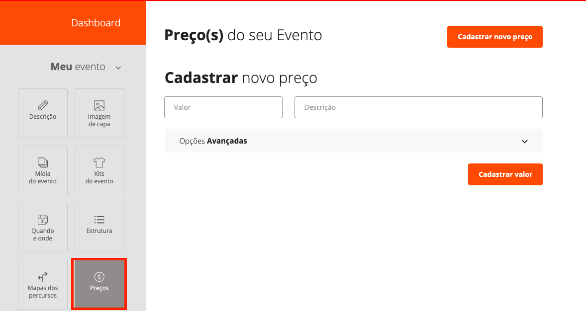 Como Cadastrar Os Preços Do Meu Evento Sprinta Loucos Por Esporte Central De Ajuda 0824